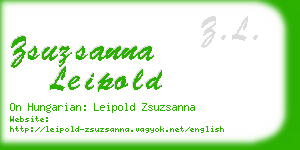 zsuzsanna leipold business card